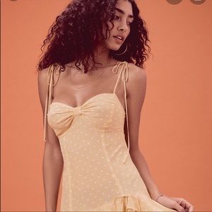 FLL Limoncello Ruffled Tire Dress